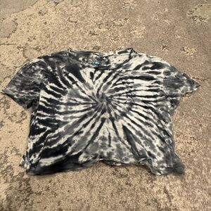 katie j tie dye cropped tee shirt